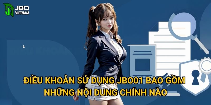 Điều khoản sử dụng JBO01 bao gồm những nội dung chính nào?